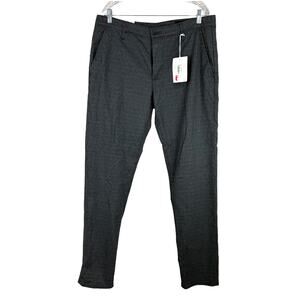 AG Adriano Goldschmied NWT Marshall Slim Trouser Size 36x34 Gray Micro Dot